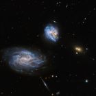 ¡ Fusion galactique: un spectacle cosmique capturé par Hubble