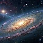 Découverte d'une galaxie spirale géante dans l'Univers jeune �