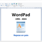 Microsoft va désinstaller WordPad de votre Windows