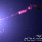 - James Webb capture le jet jumeau du trou noir de la galaxie M87