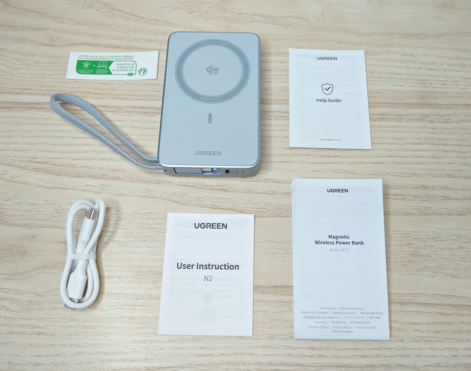 Batterie Externe MagSafe Qi2 25W - 20000 MAh - Charge Sans Fil Et Filaire PD 45W - Compatible IPhone 12 à 17 - Affichage Numérique - Portable Avion