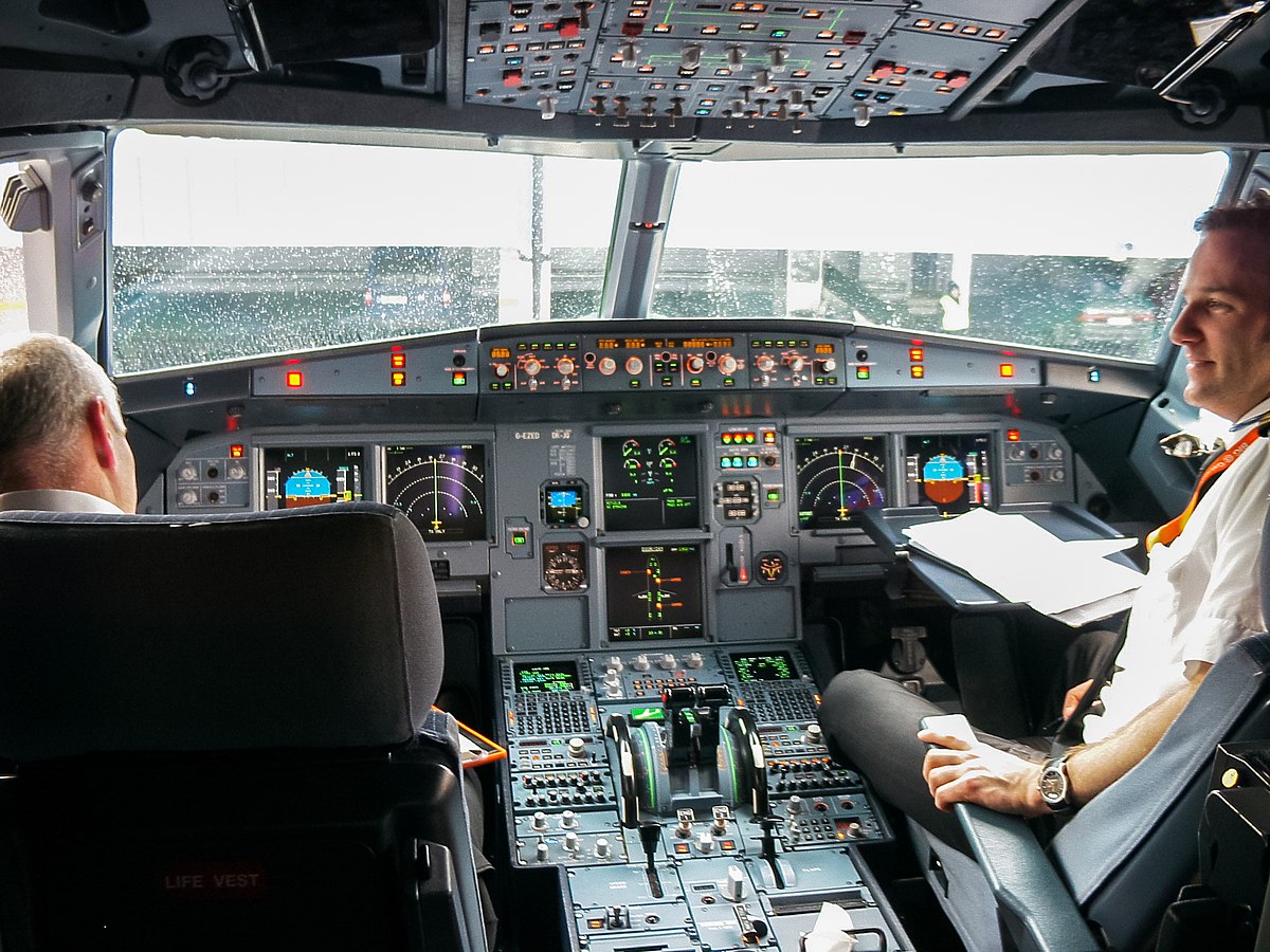 Cockpit de l'Airbus A319
