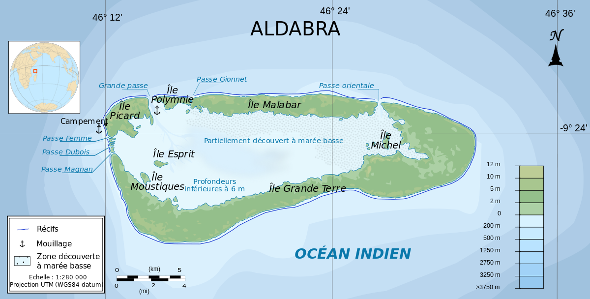 Carte d'Aldabra
