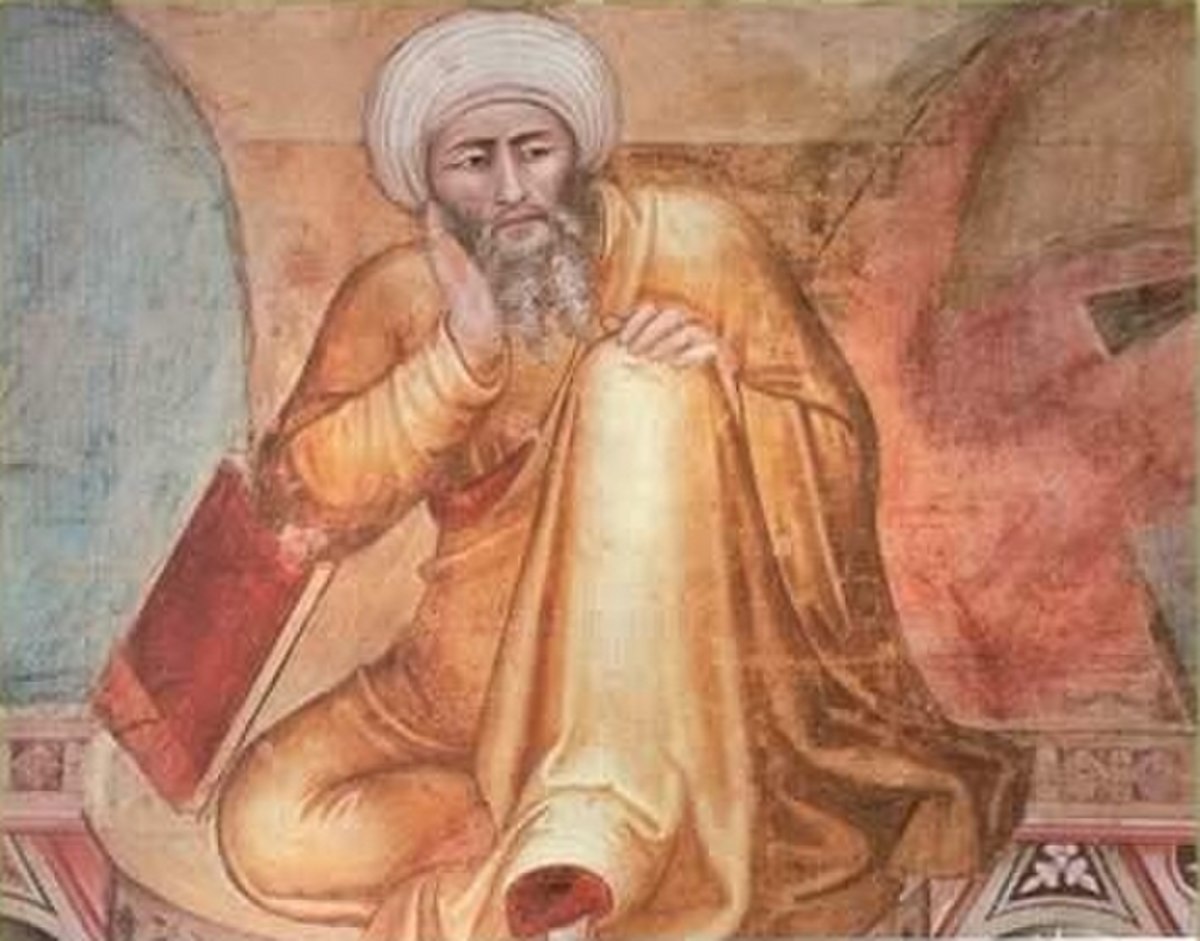 détail de la toile du XIVe siècle, Triunfo de Santo Tomás, de Andrea de Bonaiuto