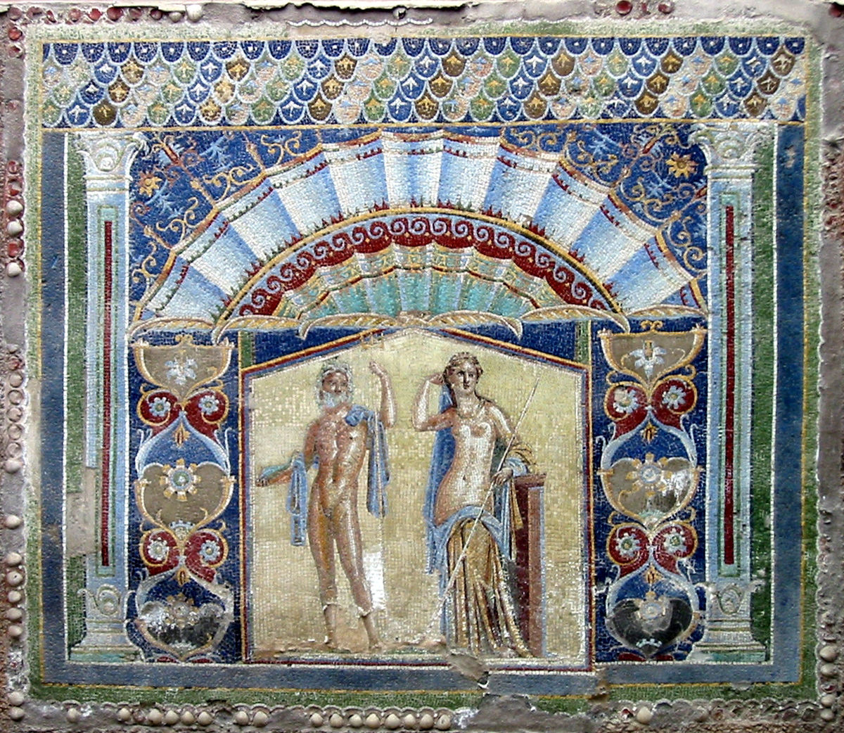 Mosaïque de Neptune et Amphitrite.