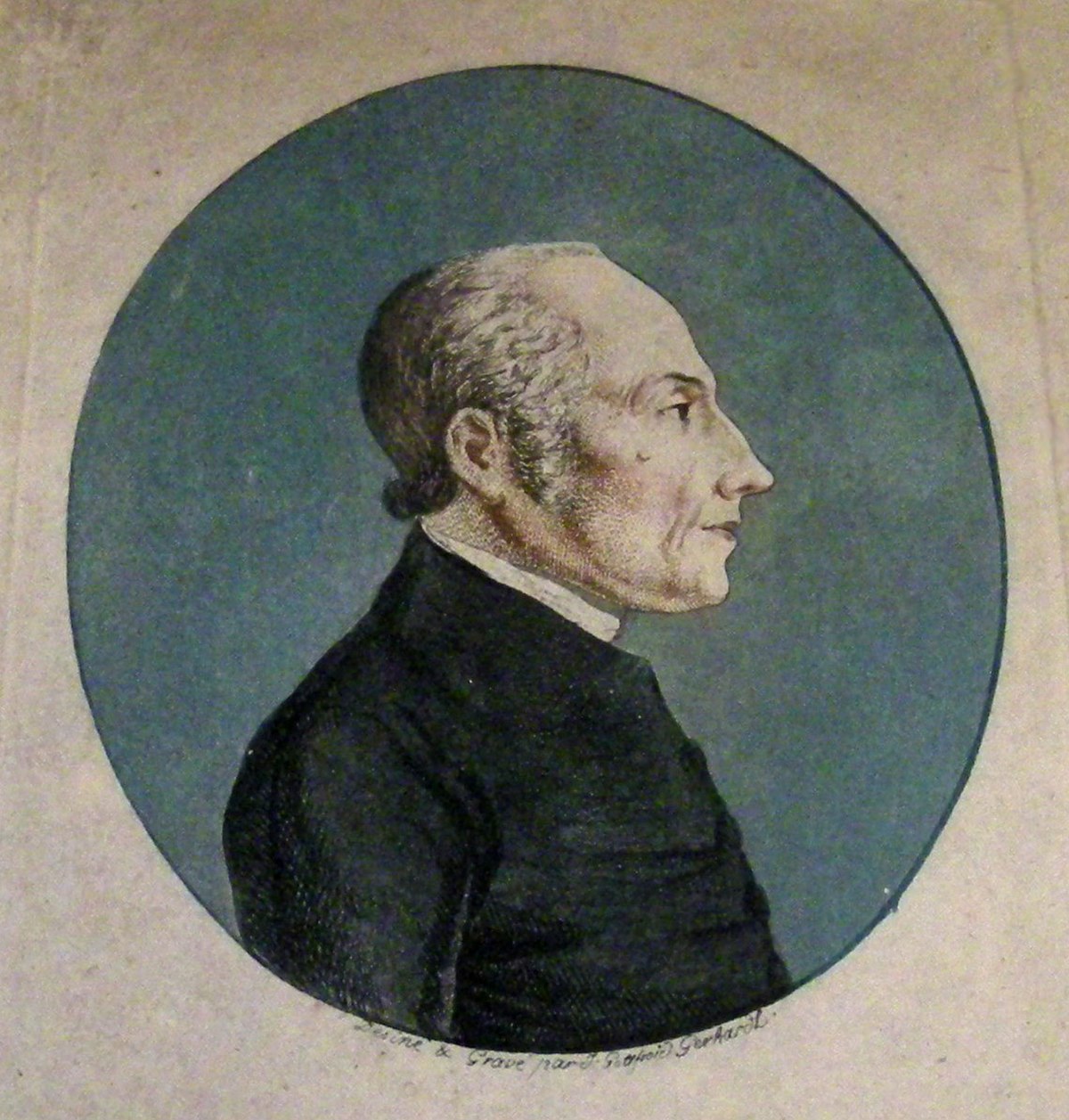 Portrait par J. Gottfried Gerhardt vers 1800