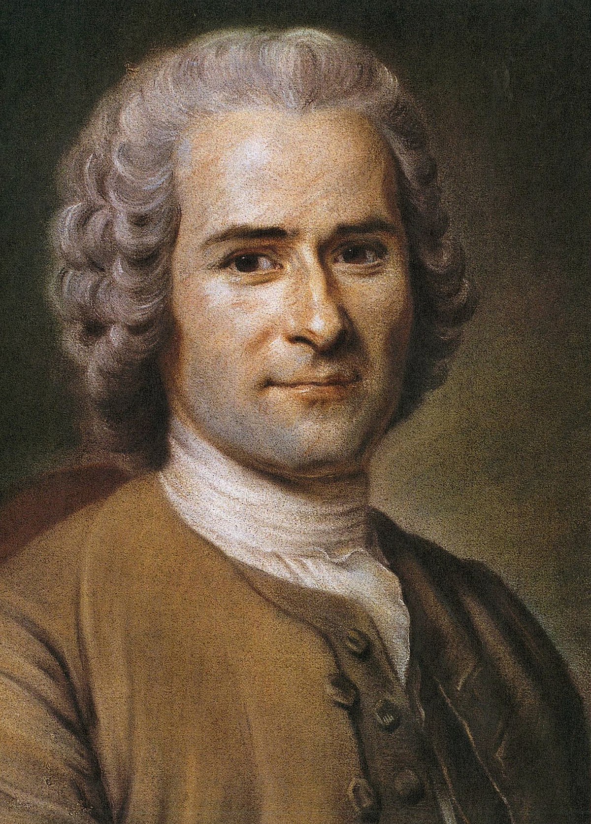 Pastel de Maurice Quentin de La Tour, Jean-Jacques Rousseau, en 1753, (alors âgé de 41 ans) 