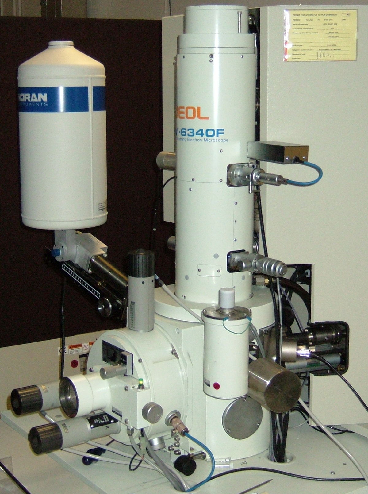 Principe du microscope électronique