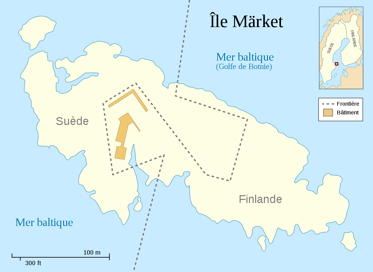 Carte de l'île de Märket.
