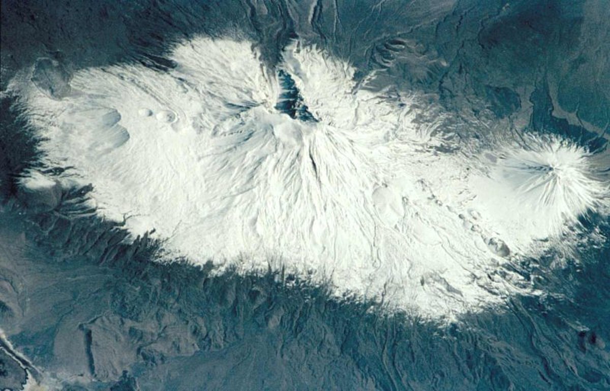 Vue satellite du mont Ararat.