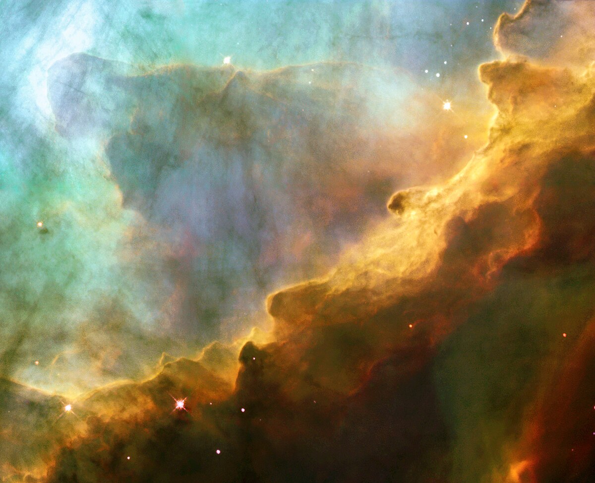 Nébuleuse M17 : photographie prise par le télescope Hubble.
