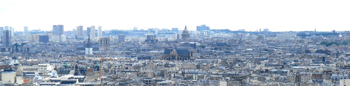 Vue panoramique de Paris, depuis Montmartre.