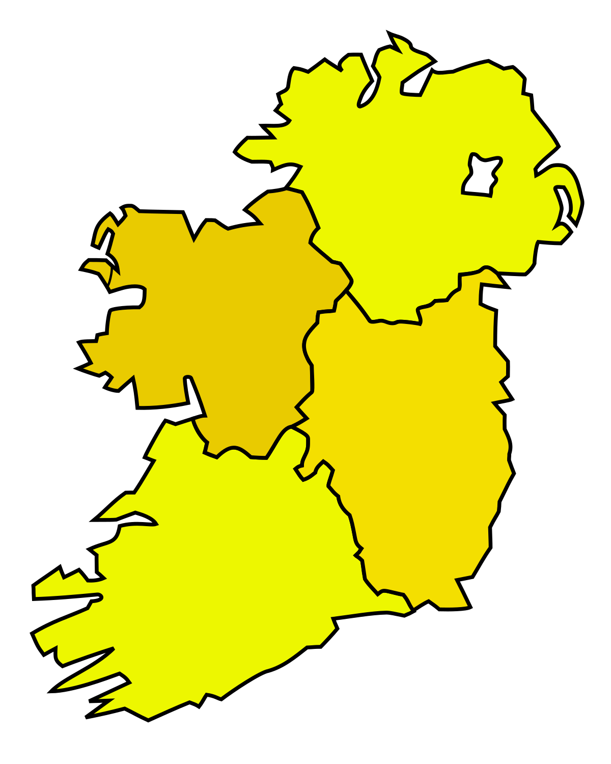 Provinces d'Irlande sans noms.svg
