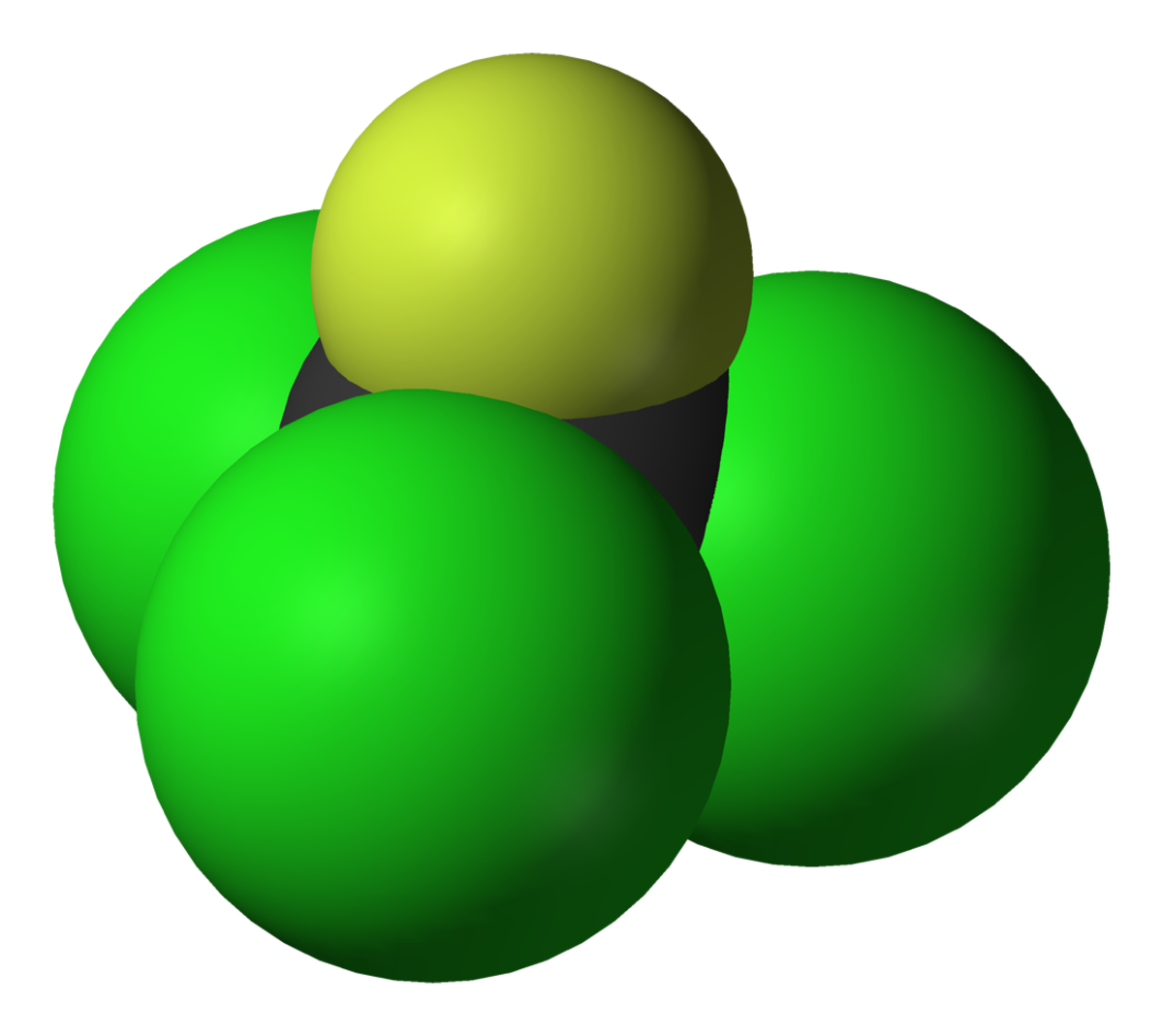 représentation du Trichlorofluorométhane