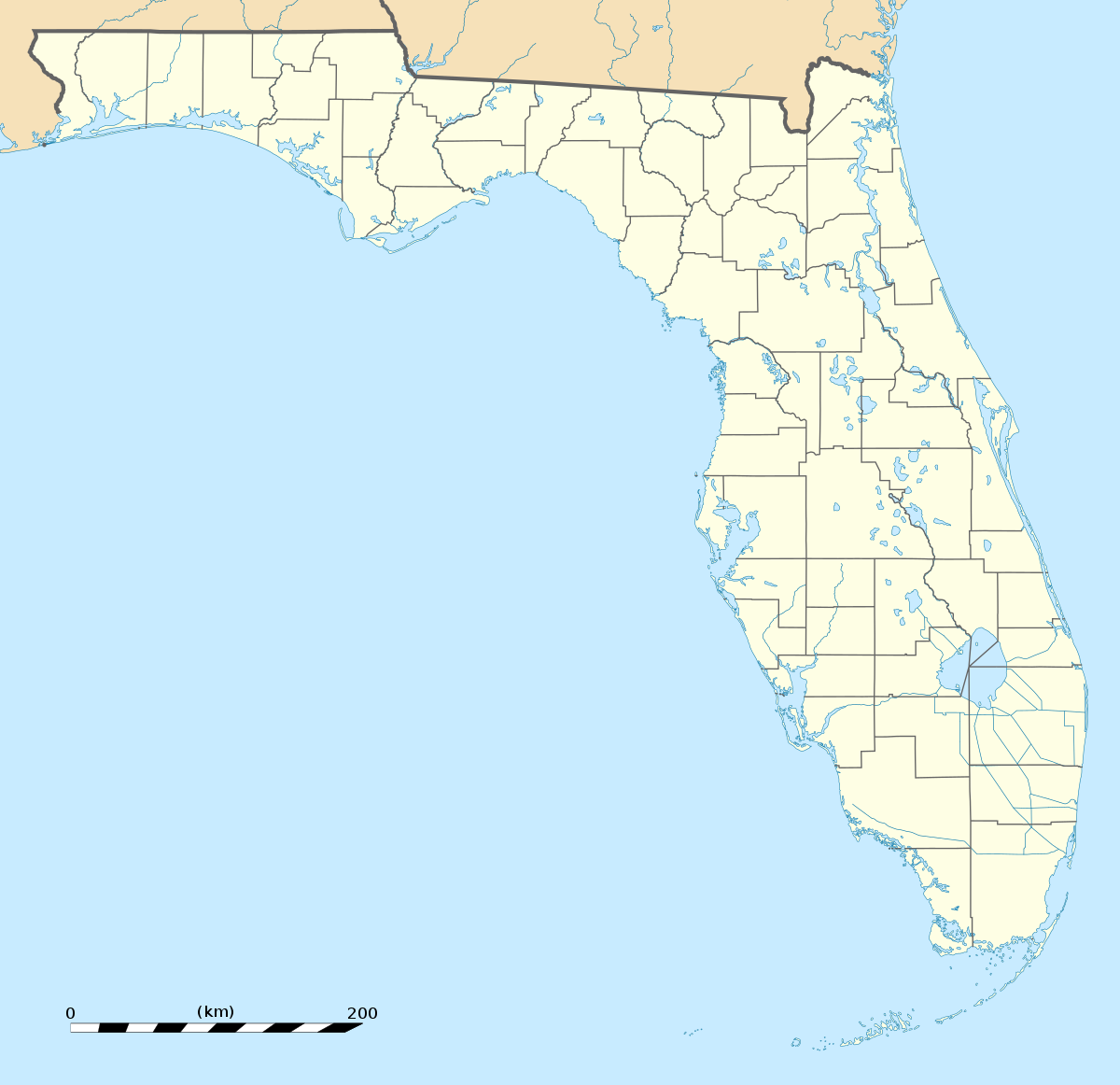 (Voir situation sur la carte de Floride)