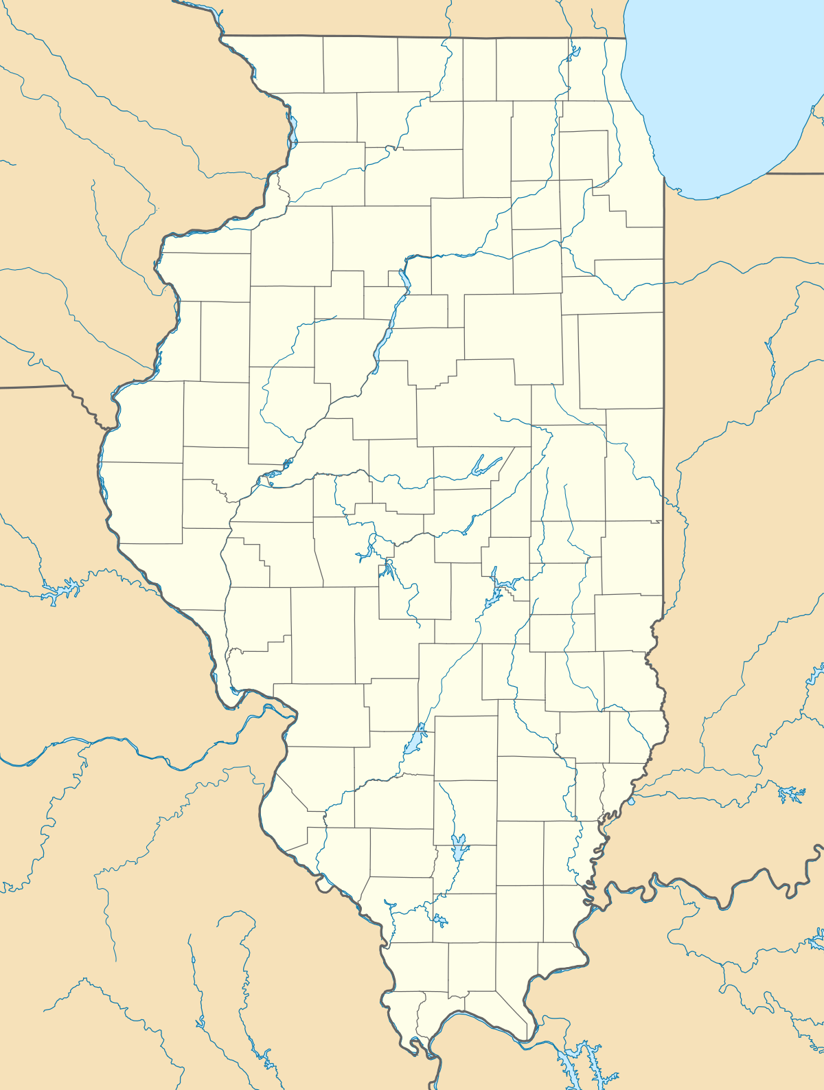(Voir situation sur la carte de l'Illinois)