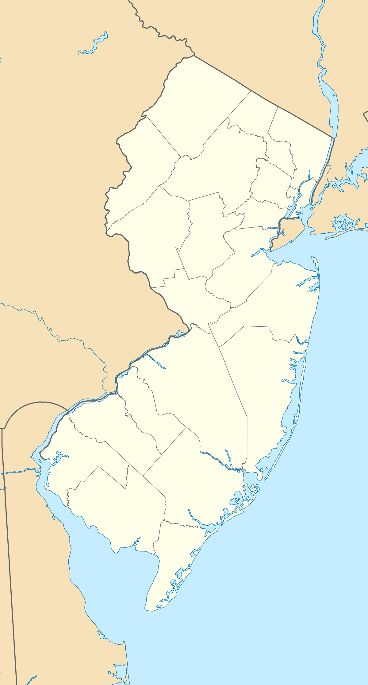 (Voir situation sur la carte du New Jersey)