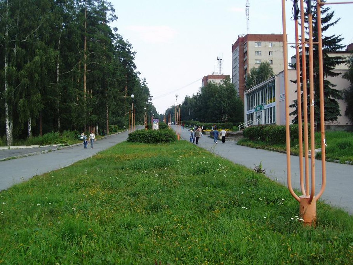 Boulevard de la ville russe de Zarechny