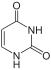 Chemical structure of uracil