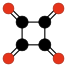 Chemfm cyclobutanetetrone.svg