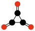 Chemfm cyclopropanetrione.svg