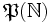 \mathfrak{P}(\N)