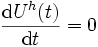  \frac{{\rm d} U^h(t)}{{\rm d} t}=0 