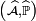 \scriptstyle\ \left(\widehat{\mathcal{A}},\widehat{\mathbb{P}}\right)\ 