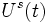 U^s(t)\,