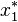  x^{*}_{1}