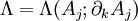 \Lambda = \Lambda(A_j;\partial_kA_j)