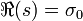 \Re(s)=\sigma_0