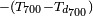 \scriptstyle - (T_{700} - T_{d_{700}}) 