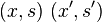 (x,s) ~ (x',s')