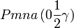 Pmna\,(0\frac{1}{2}\gamma)