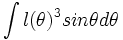 \int l(\theta)^3 sin\theta d\theta