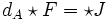d_A \star F = \star J\,