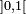 \ \scriptstyle ]0,1[\ 