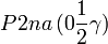 P2na\,(0\frac{1}{2}\gamma)