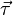 \vec\tau