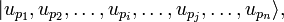  |u_{p_1}, u_{p_2},\ldots, u_{p_i}, \ldots, u_{p_j}, \ldots, u_{p_n}  \rangle ,