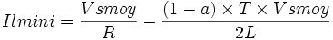 Il mini=\frac{Vs moy}{R}- \frac{(1-a)\times T \times Vs moy}{2L}