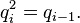 q_i^2 = q_{i-1}.