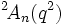 {}^2\!A_n(q^2)\,