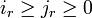 i_r \geq j_r\geq 0
