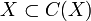 X\sub C(X)
