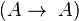 \big(A \rightarrow \; A)
