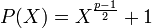 P(X) = X^{\frac{p-1}2} +1