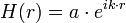 H(r)=a \cdot e^{ik \cdot r}