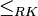 \le_{RK}